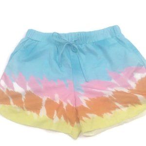 Bedazzled Boutique Ombre Tie Dye Shorts with Pockets